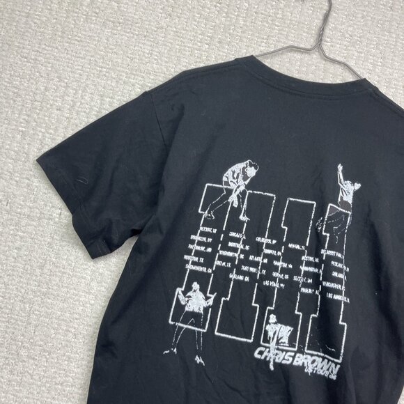 Chris Brown 11:11 Breezy USA Tour Graphic Print T-Shirt Mens Medium Tee Read* - Picture 12 of 15